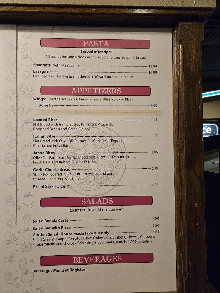 Del's Family Pizza Menu image 1