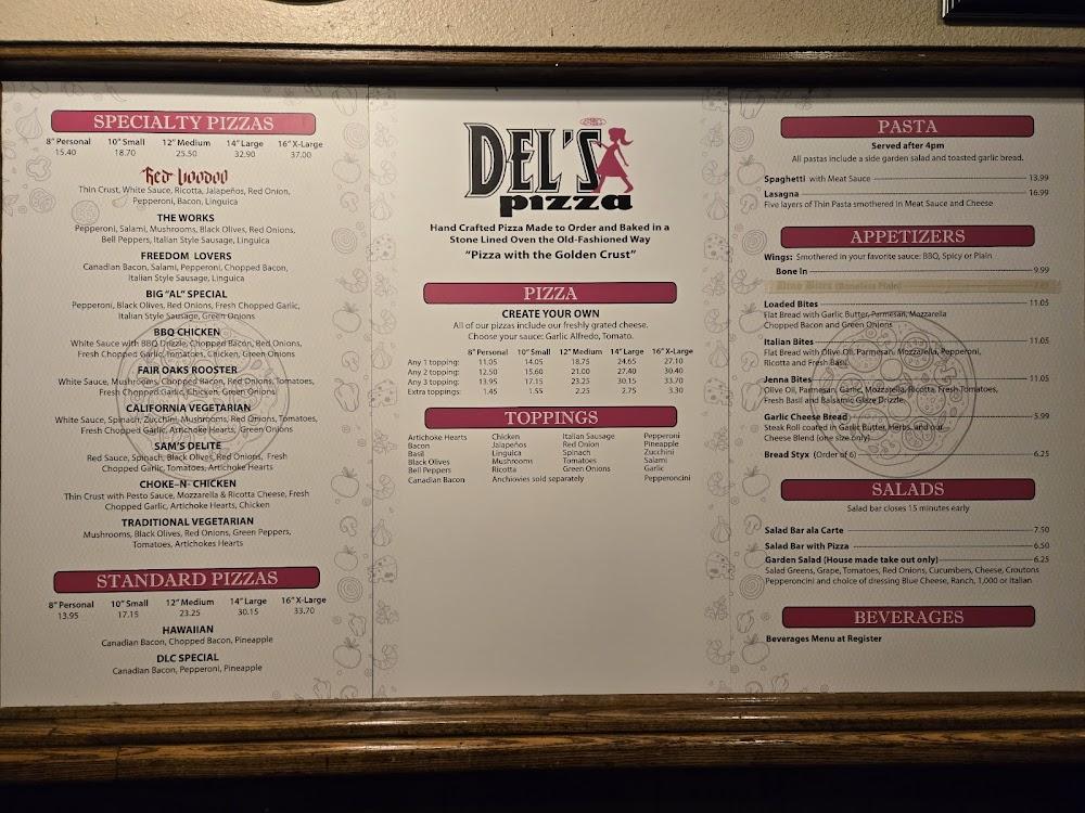 Del's Family Pizza Menu image 3