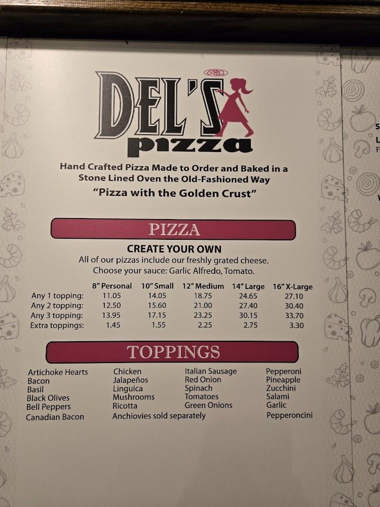 Del's Family Pizza Menu image 4