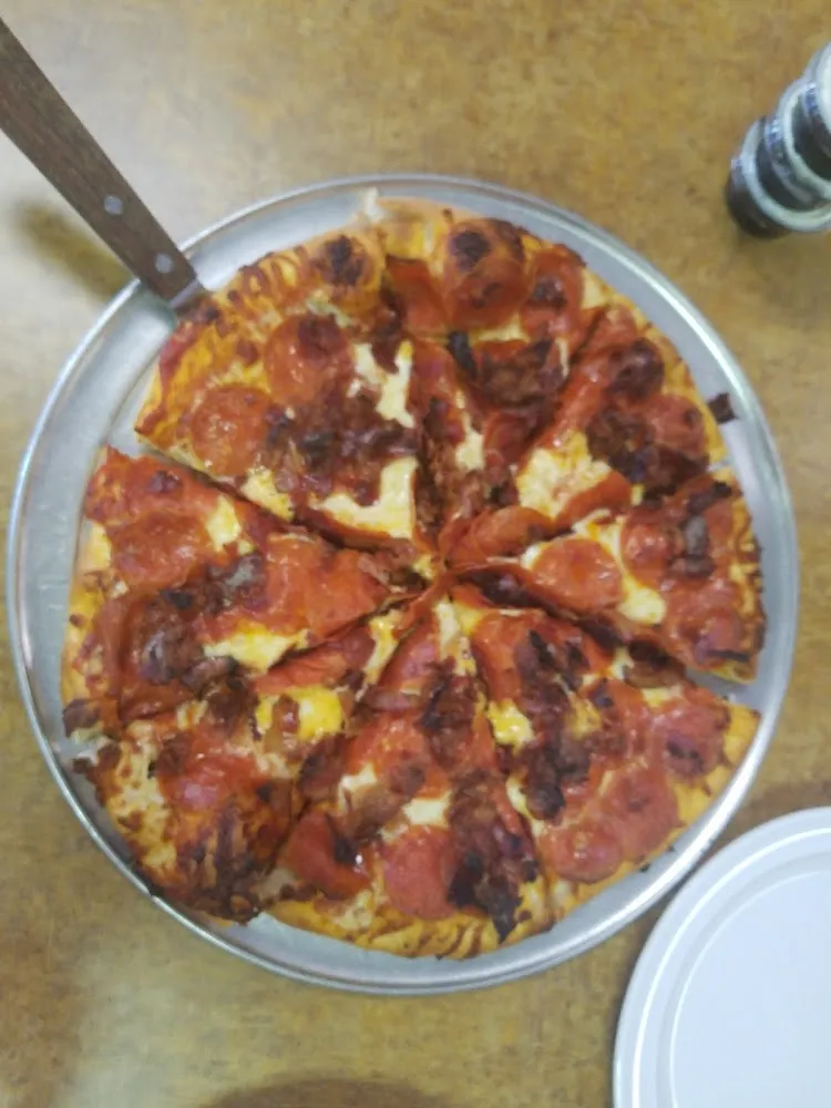 Pepperoni and Bacon Pizza